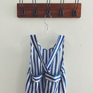 J Crew striped cross-back tank top // size: s